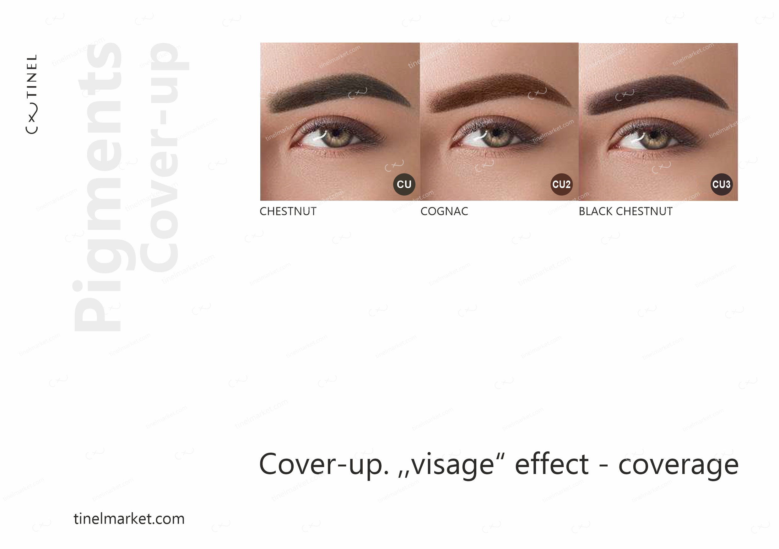 Tinel Pigments for Eyebrows Cover Up